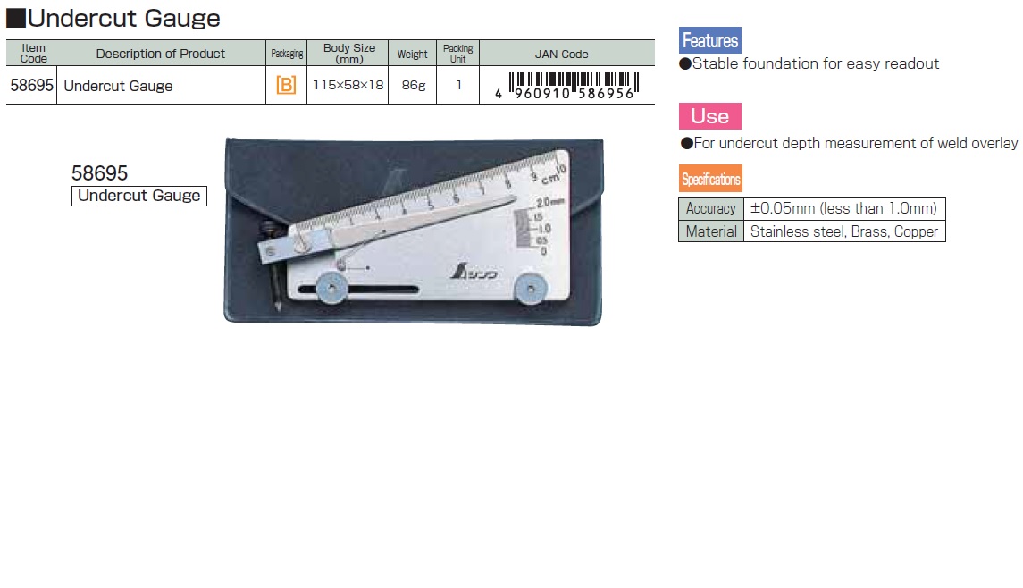 Ichiban Precision Sdn Bhd Shinwa Shinwa Undercut Gauge